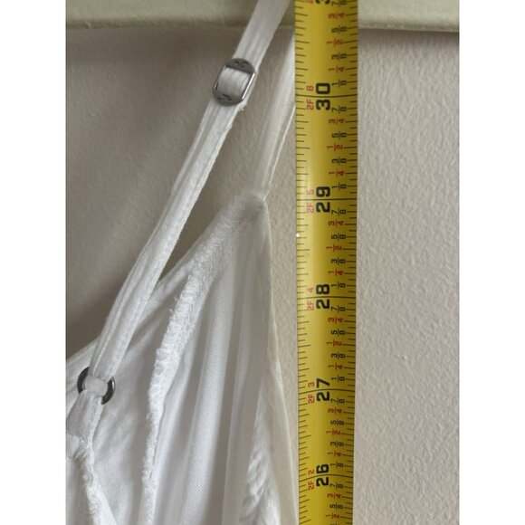 Hollister spaghetti straps Corset back Lace babydoll Dress Mini white Large Boho - Picture 9 of 13